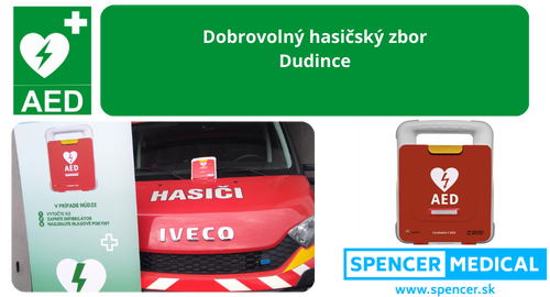 AED Defibrilátor Dobrovoľný hasičský zbor Dudince